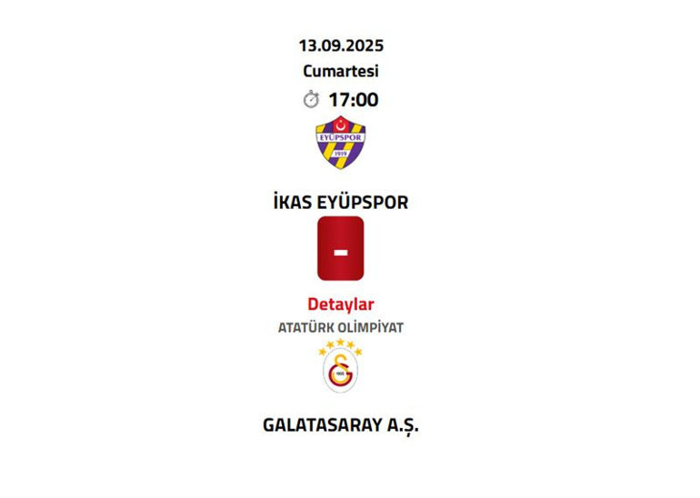 Eyüpspor-Galatasaray maçının tarihi değişti