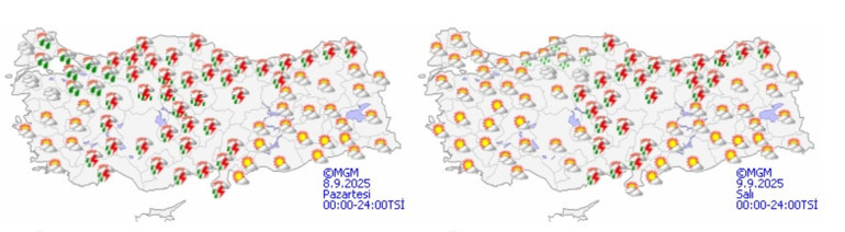 Kuvvetli yağış devam ediyor Meteorolojiden gök gürültülü sağanak uyarısı: 16 ile sağanak geliyor