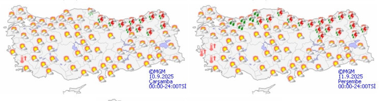Kuvvetli yağış devam ediyor Meteorolojiden gök gürültülü sağanak uyarısı: 16 ile sağanak geliyor