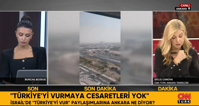 İsrailde Türkiyeyi vur paylaşımları Ankara ne diyor: Dicle Canova CNN Türk ekranlarında anlattı