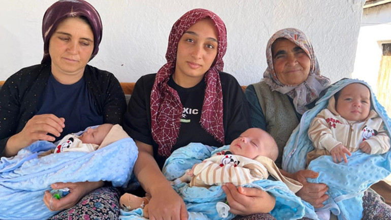 Üçüz babası oldu işi bırakmak zorunda kaldı Aksaray Valisine yardım çağrısı: Sürekli kucakta gezdiriyoruz