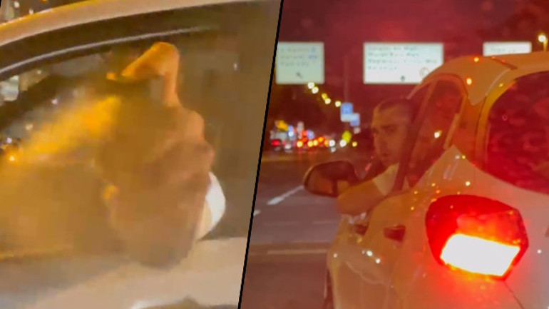 Üsküdarda yol verme kavgası Yüzüne biber gazı sıkılan kadın görme kaybı yaşadı