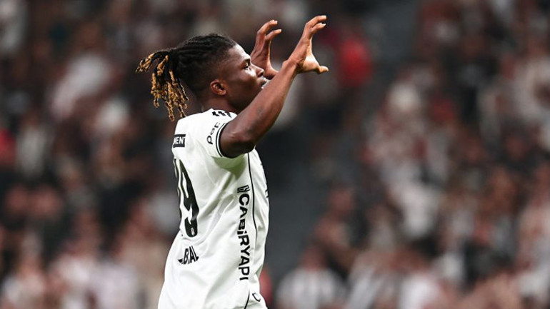 Beşiktaş Başakşehir maçından bir kare