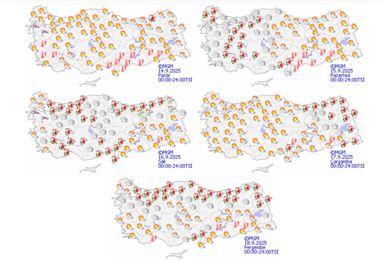 Meteoroloji gün gün paylaştı: Yağışlı bir hafta geçecek | İşte sağanak beklenen iller
