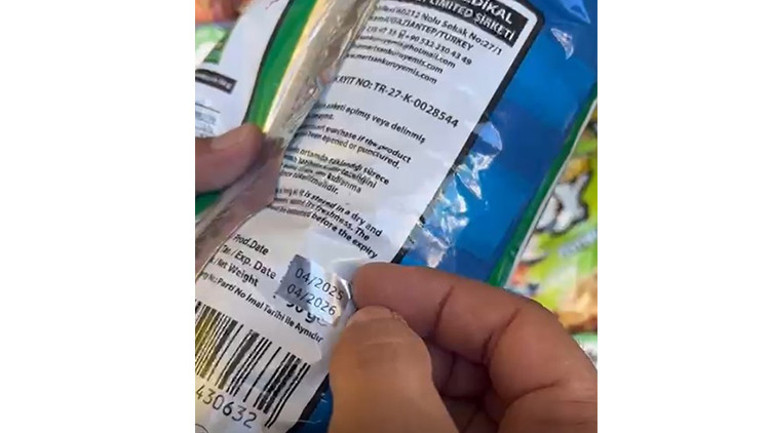 Son kullanma tarihi değiştirilmiş cipsler