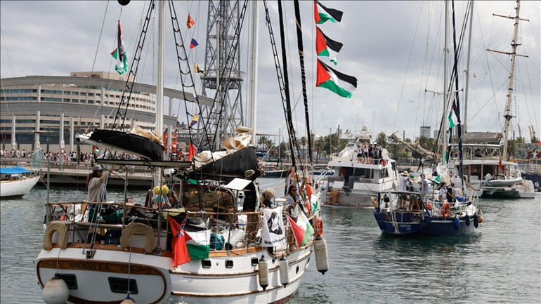 Küresel Sumud Filosudan 11 tekne daha Gazze yolculuğuna başladı