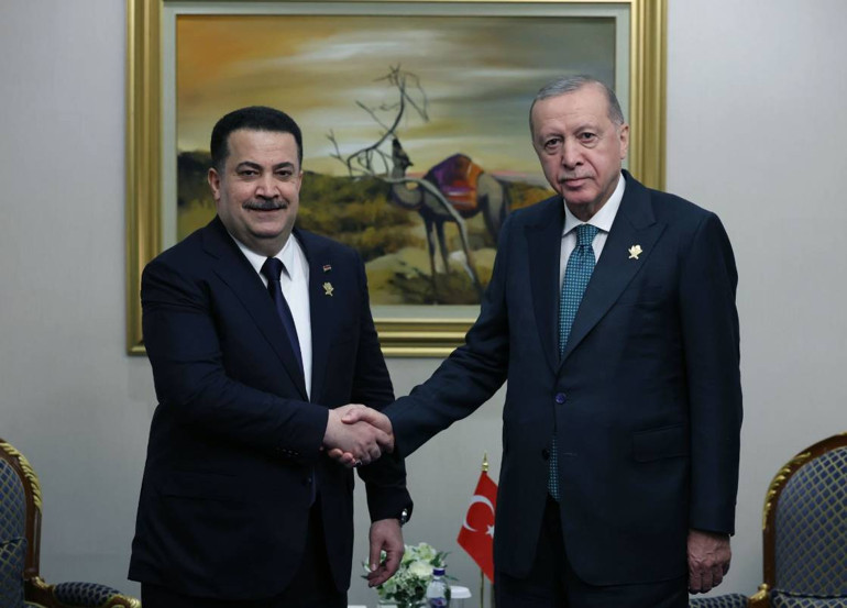 Erdoğan'ın Doha temaslarından bir görüntü