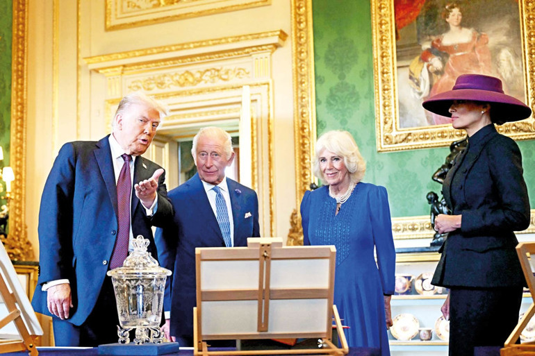 Trump çifti İngiltere’de… EpsteIn skandalı peşini bırakmıyor