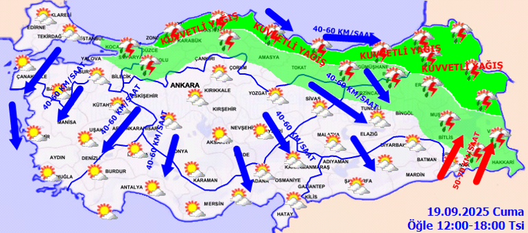 Son dakika hava durumu tahminleri il il 19 Eylül 2025-Cuma | Bugün hava nasıl olacak, İstanbulda yağmur var mı Meteoroloji uzmanından yeni sıcak hava uyarısı