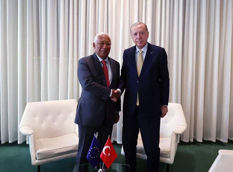 Cumhurbaşkanı Erdoğan Türkevi'nde temaslarda bulunuyor