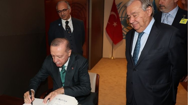 Cumhurbaşkanı Erdoğan, BM Genel Sekreteri Guterres ile görüştü