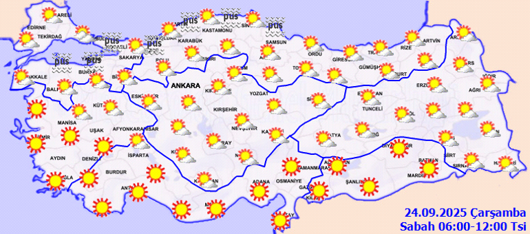 SON DAKİKA SAĞANAK UYARISI | Hava durumu tahminleri il il yayınlandı Bugün (24 Eylül Çarşamba - Bugün) hava nasıl olacak, İstanbulda yağmur var mı Cuma günü başlıyor