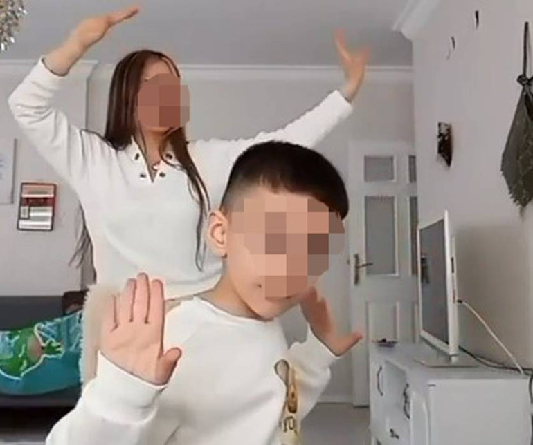 Çocuğun sosyal medya paylaşımlarından görüntü