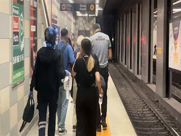 İstasyonda kurtarma sonrası görüntü