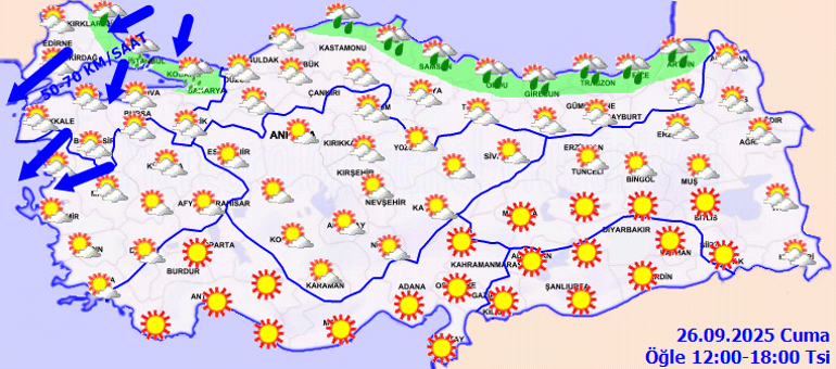 SON DAKİKA SAĞANAK YAĞIŞ UYARISI Meteoroloji hava durumu tahminleri il il yayınlandı... Bugün (26 Eylül Cuma) hava nasıl olacak, İstanbulda yağmur var mı 12 ilde kuvvetli olacak