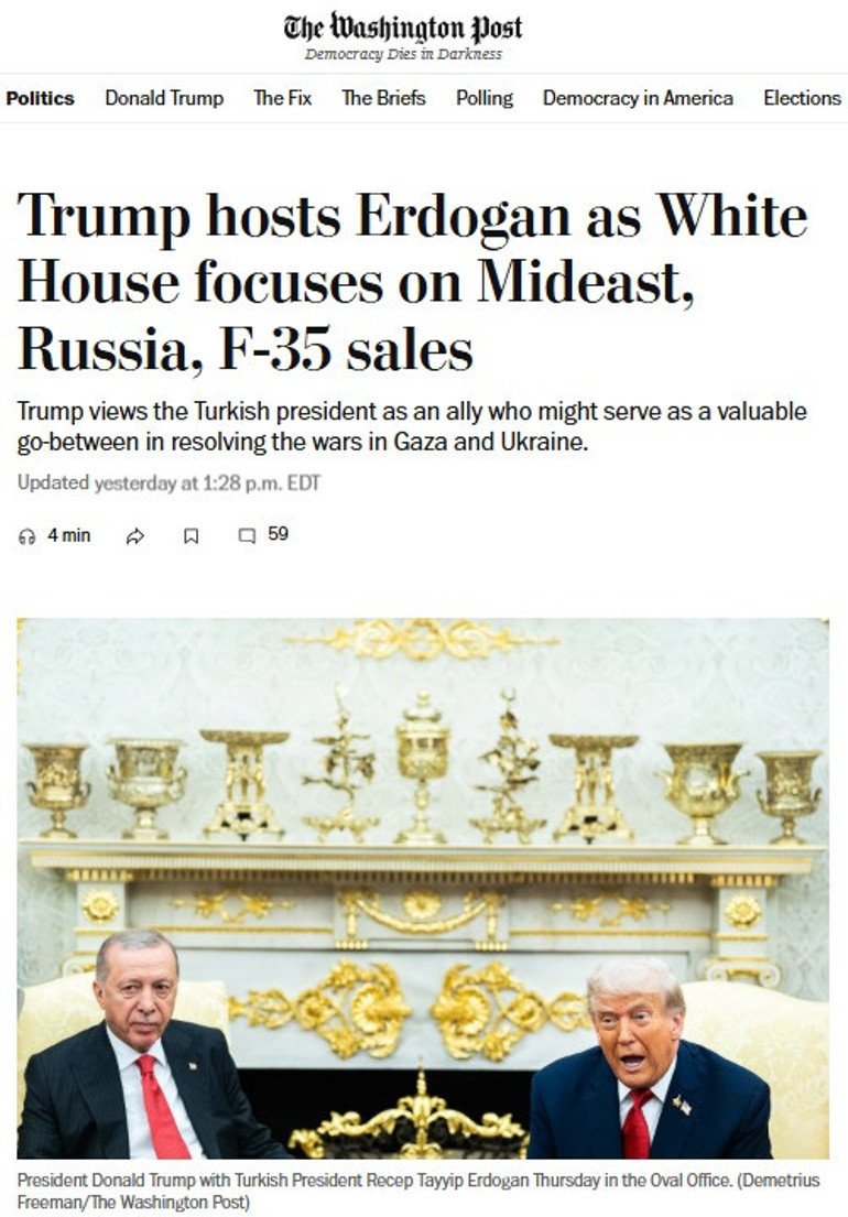 Dünya manşetten duyurdu: Cumhurbaşkanı Erdoğan ve ABD Başkanı Trump arasında tarihi görüşme... Kritik müttefik