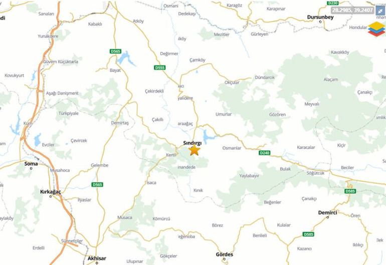 Balıkesir Sındırgı'da deprem