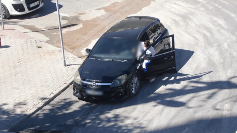 Trafik ekipleri inceleme yapıyor