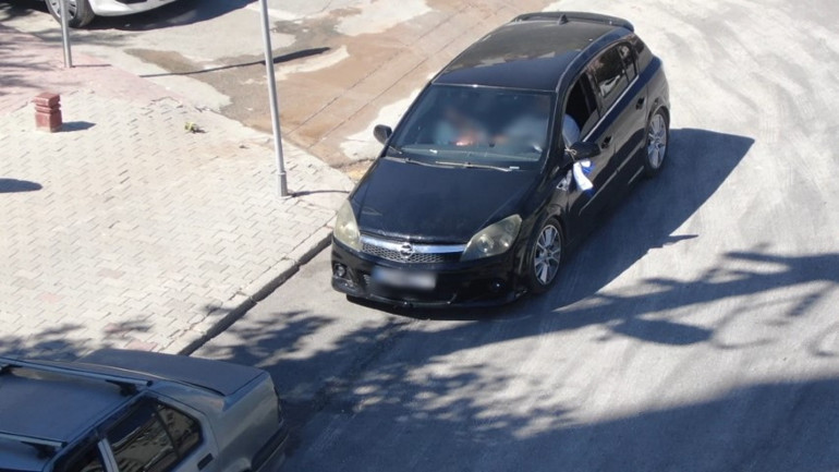 İHA ile trafik denetimi anı