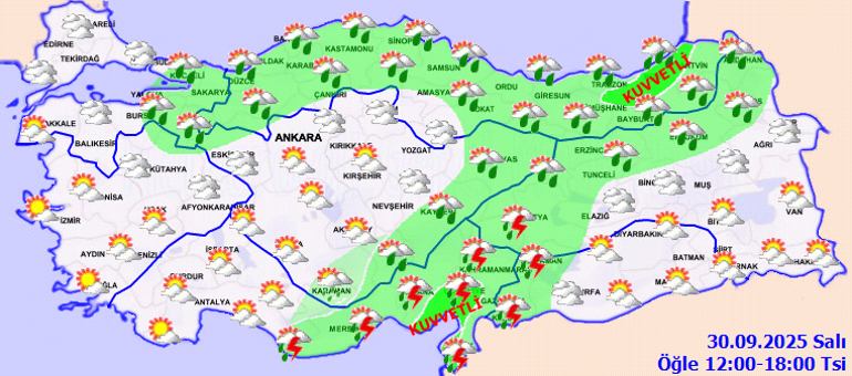 Son dakika hava durumu tahminleri il il | Bugün (30 Eylül) hava nasıl olacak, İstanbulda yağmur var mı Meteoroloji uyardı Perşembe gününe kadar sürecek...