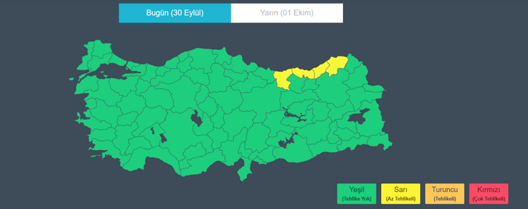 Denizlerde rüzgar uyarısı