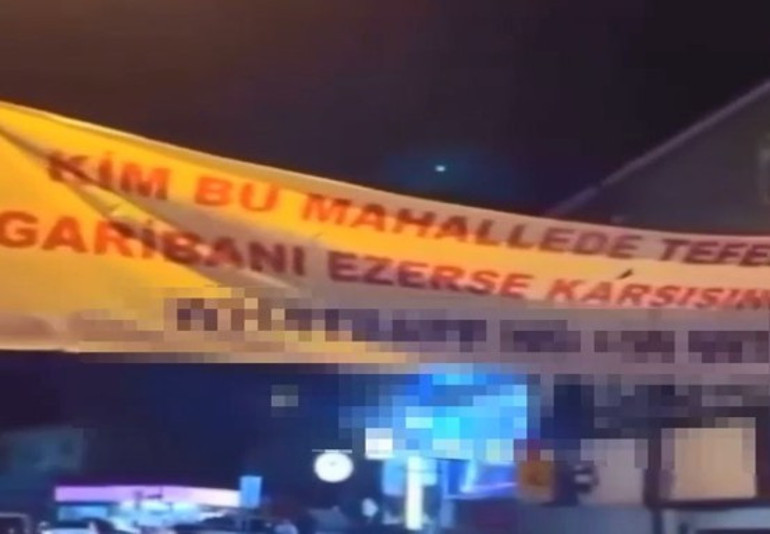 Ümraniye'de pankart soruşturması