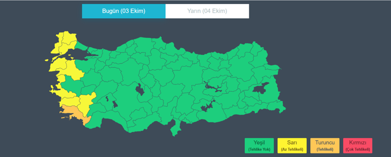 Son dakika... Meteorolojiden çok kuvvetli yağış uyarısı | Turuncu ve sarı kodlu alarm