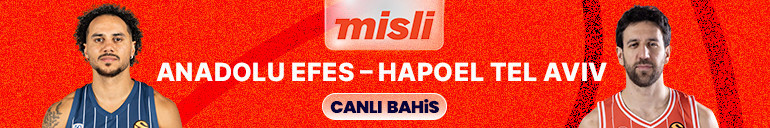 Anadolu Efes ve Hapoel Tel Aviv karşılaşması öncesi saha görüntüsü