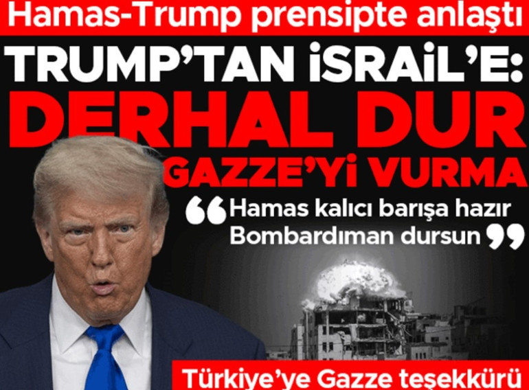 Son dakika...Gazzede ateşkes planı için hazırlıklar başladı Trump: İsrail çekilmeyi kabul etti