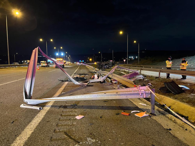 Ankara istikametinde meydana gelen trafik kazası