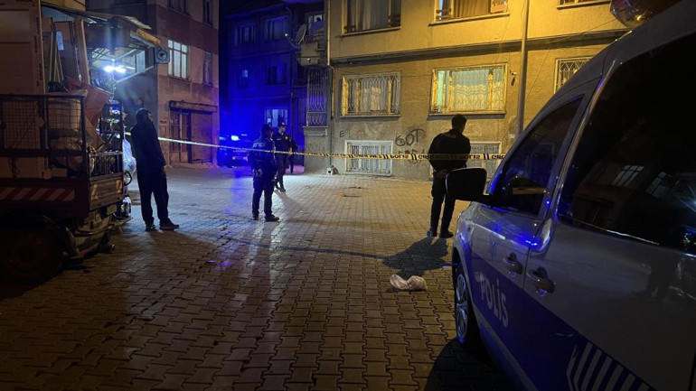 Konya'da çıkan tartışma sonrası olay yerinden görüntü