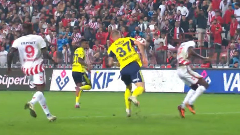 Süper Ligde 8. haftanın VAR kayıtları açıklandı Samsunspor - Fenerbahçe