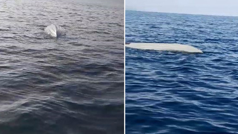 Karadeniz kıyılarında denizde tespit edilen şüpheli cisim