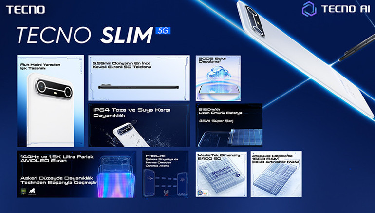 Dünyanın en ince, kavisli ekranlı 5G telefonu Türkiyede