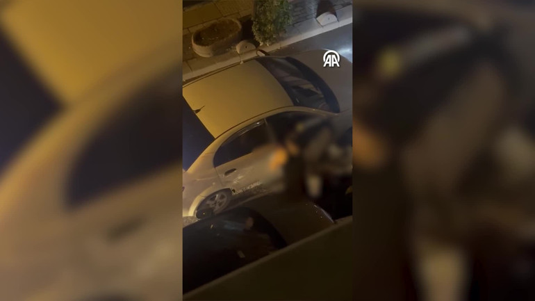 Çevredeki vatandaşların çektiği görüntüler