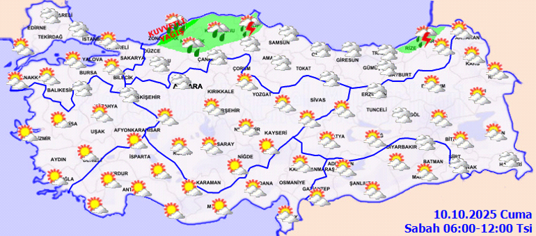 Bugün (10 Ekim) hava nasıl olacak İstanbulda yağmur var mı Son dakika hava durumu tahminleri il yayınlandı: Sıcaklıklar 6 derece düşecek
