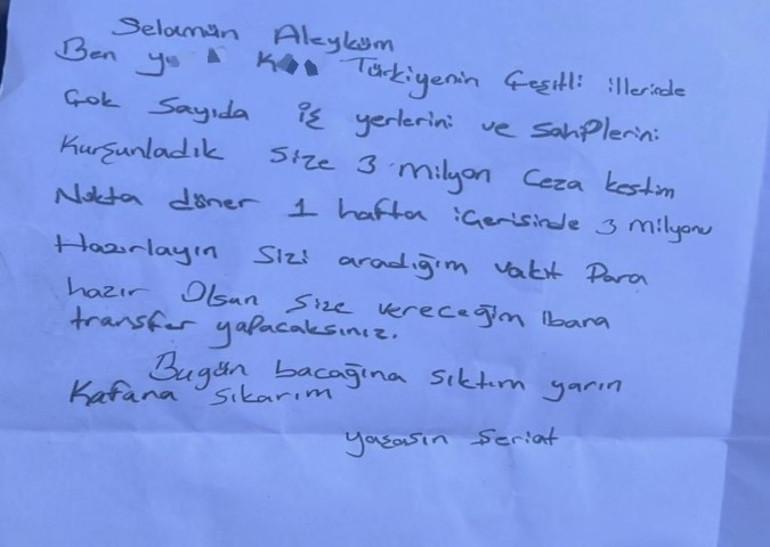 Dönerciye gelen mektup ekipleri harekete geçirdi: Olayın arkasından eski çalışan çıktı