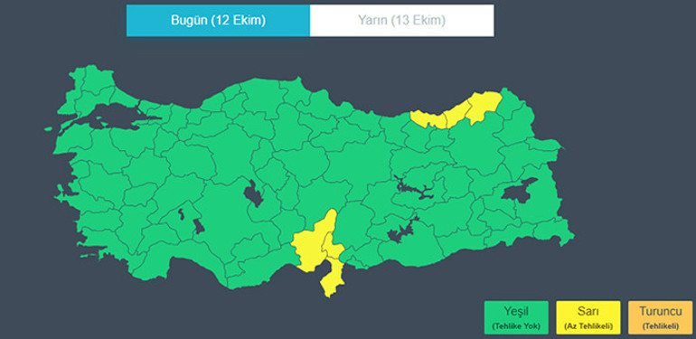 Yoğun kar yağışı ve sağanak uyarısı