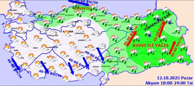 Lapa lapa kar geliyor Meteoroloji alarm verdi: Kuvvetli sağanak ve fırtına uyarısı | İstanbula ne zaman kar yağacak İşte kar ve yağmur beklenen iller