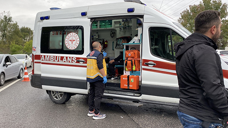 Kaza sonrası trafik çalışması