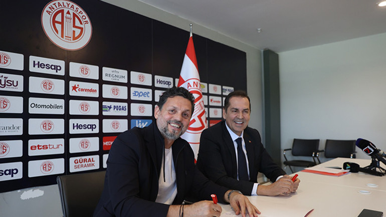 Antalyaspor yeni teknik direktörü Erol Bulut ile