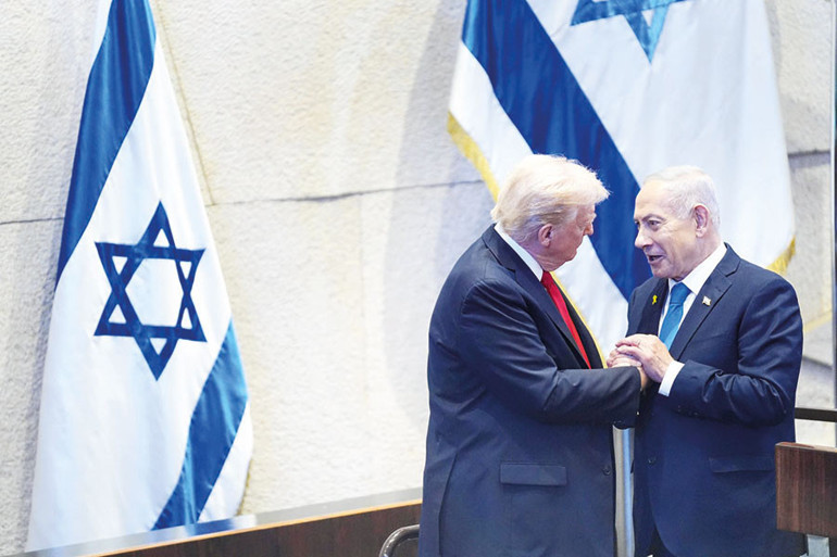 Trump ve Netanyahu’dan övgü yarışı... Knesset’te alkış şovu