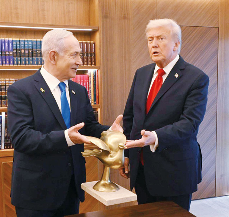 Trump ve Netanyahu’dan övgü yarışı... Knesset’te alkış şovu