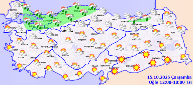 Meteoroloji hava durumu haritası