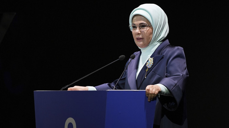 Emine Erdoğan: İklim ve çevre sorunlarının çözümünde, uluslararası işbirliğini son derece önemsiyoruz
