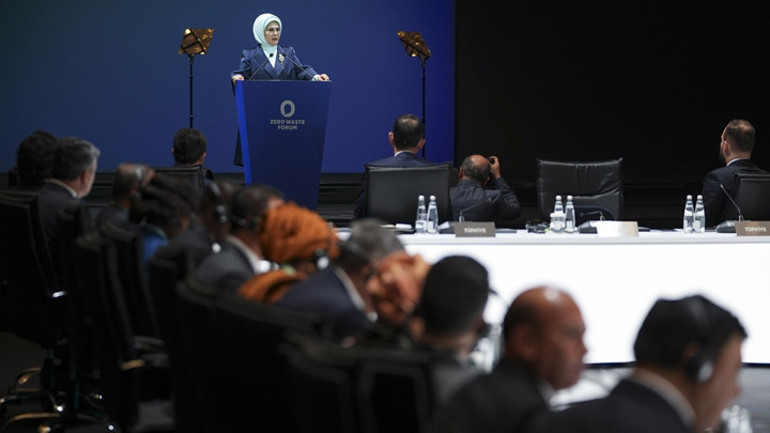Emine Erdoğan: İklim ve çevre sorunlarının çözümünde, uluslararası işbirliğini son derece önemsiyoruz