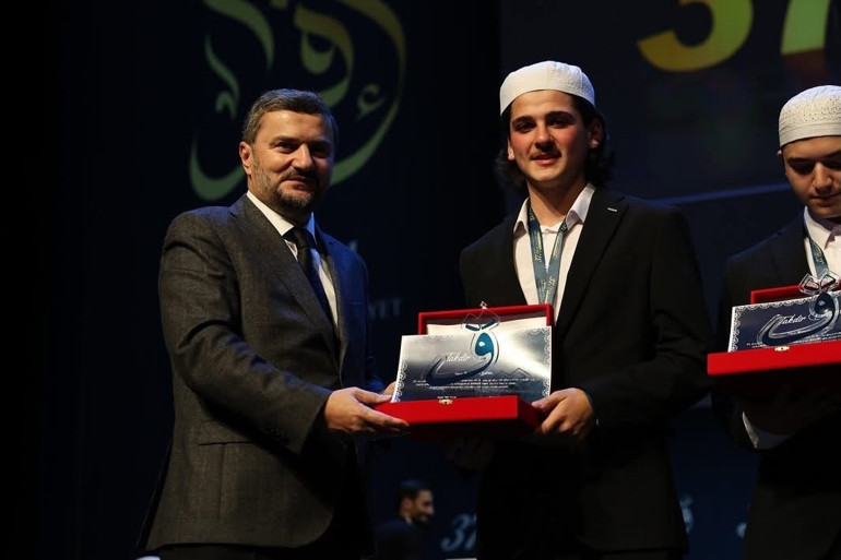 37. Avrupa Kuran yarışması birincisi Belçika’dan Afyon’lu Bedirhan Şahin