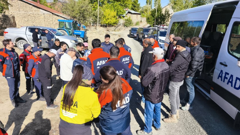Arama çalışmaları sırasında kullanılan ekipmanlar