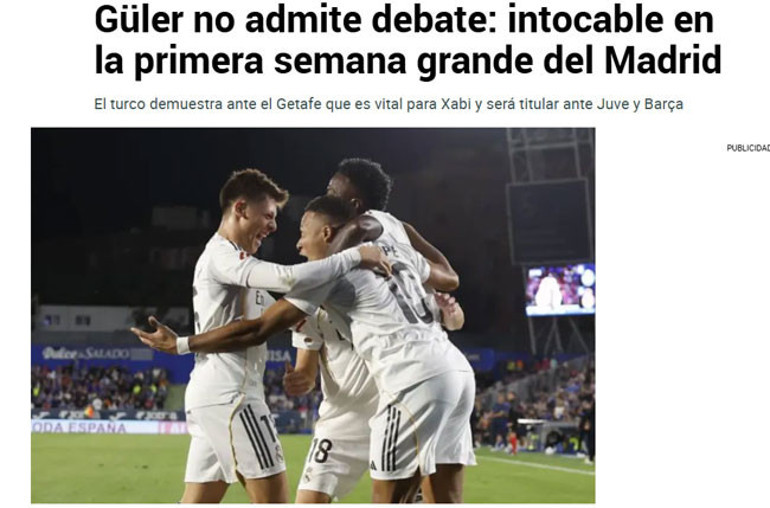 İspanyollar, Xabi Alonsonun Arda Güler kararını duyurdu El Clasico ve Juventus maçlarında oynayacak mı