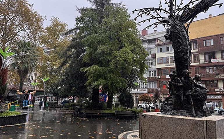 Yoğun yağış sonrası Rize manzarası